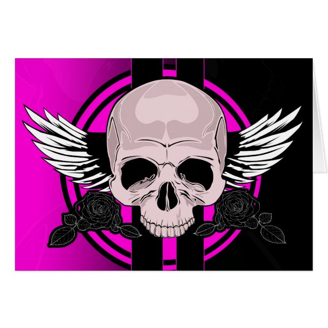 Wing Skull - PINK (Vorderseite (Horizontal))