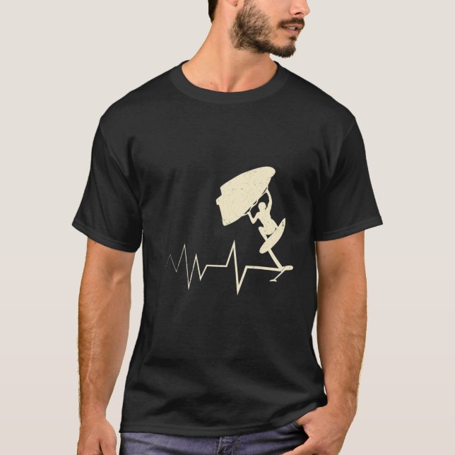 Wing Surf Heartbeat Foiler, Herzflügel Foil T-Shirt (Vorderseite)