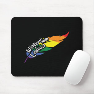 Wingaydium Lesbiosa - Funny LGBTQ+ Magic Pub Mousepad