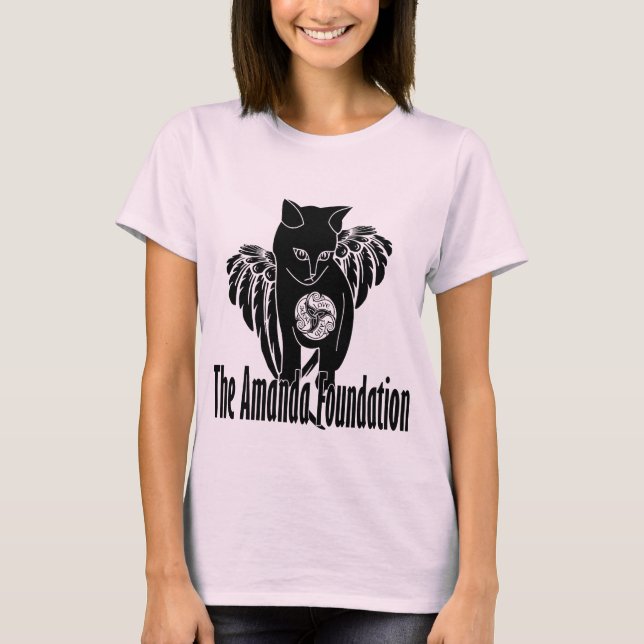 Winged Amanda-Miezekatze T-Shirt (Vorderseite)