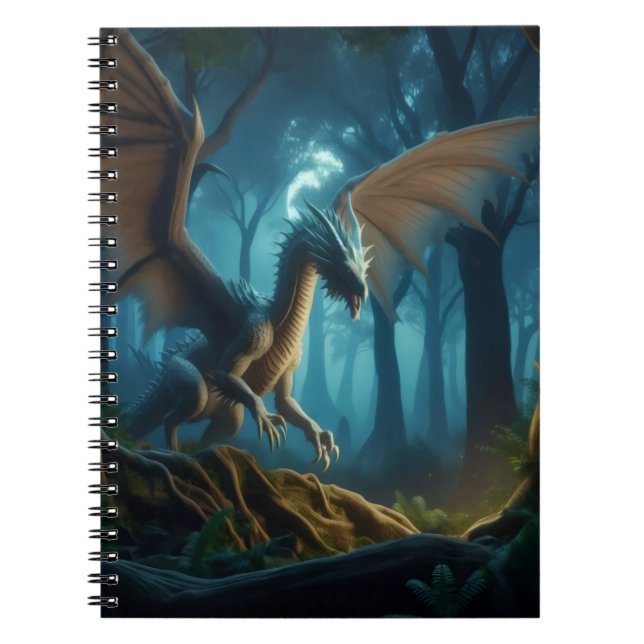 Winged Draco Notebook Notizblock (Vorderseite)