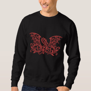 Winged Dragon Besticktes Sweatshirt