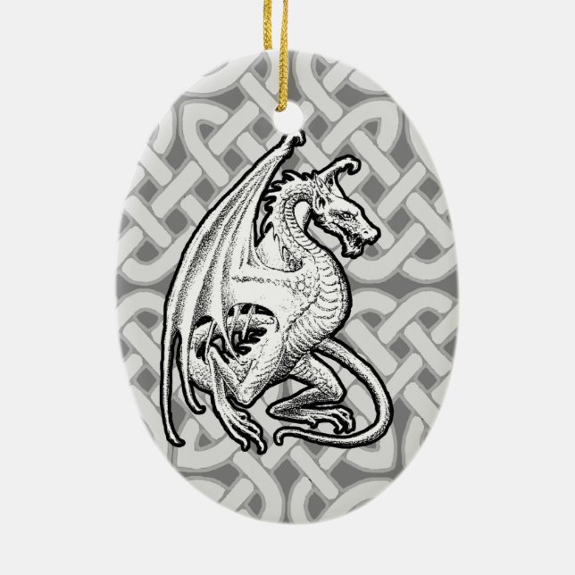 Winged Dragon Keramik Ornament (Hinten)