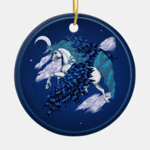 Winged Einhorn - Verzierungen Keramik Ornament