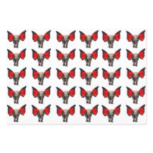 Winged Elephants Wrapping Paper
