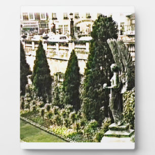Winged Engels-Statue-Bad England 1986 snap-11737a Fotoplatte