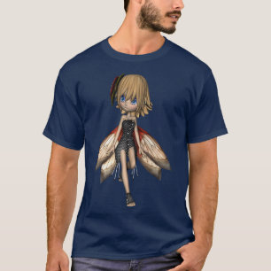 Winged Fairy Girl Anime Style T-Shirt