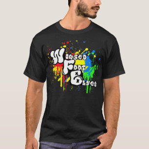 Winged Fuß-Bluesgraffiti-T-Shirt T-Shirt