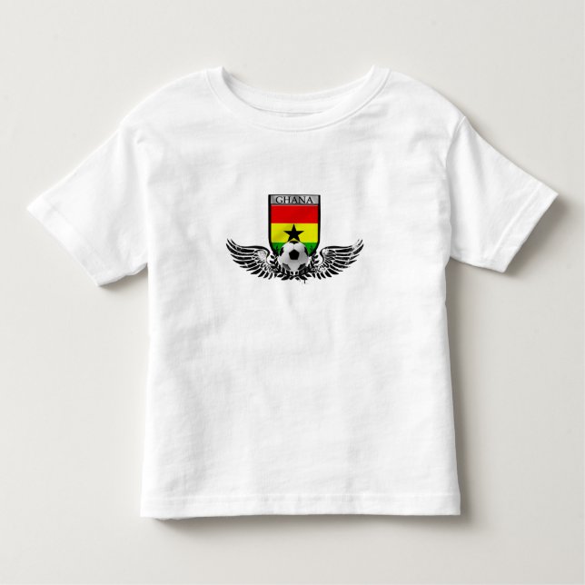 Winged Ghana-Fußballfußbalemblem Kleinkind T-shirt (Vorderseite)