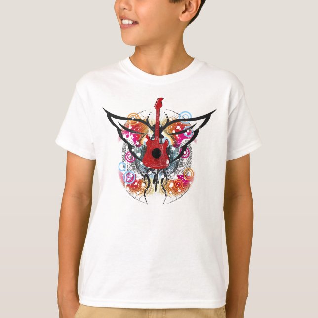 Winged Gitarren-T - Shirt (Vorderseite)