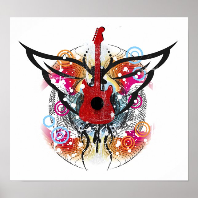 Winged Guitar poster (Vorne)