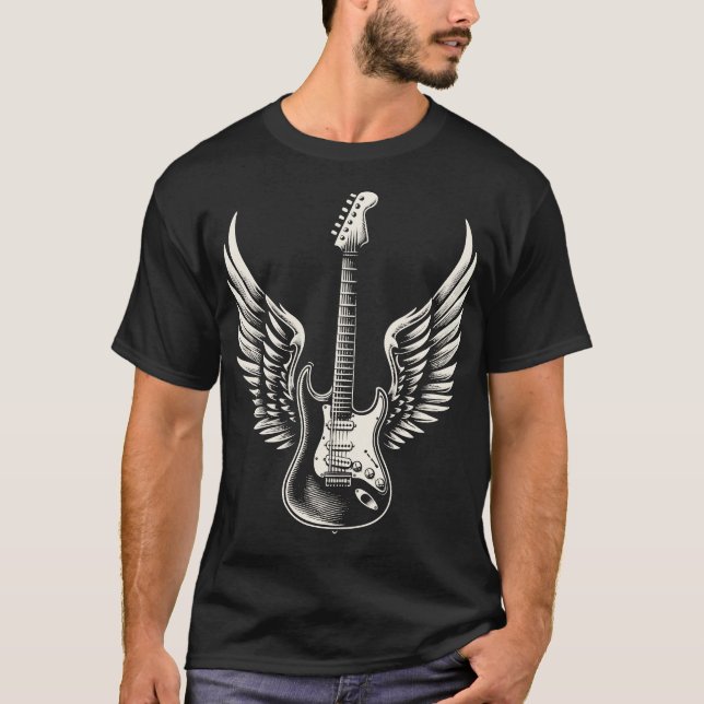 winged guitar T-Shirt (Vorderseite)