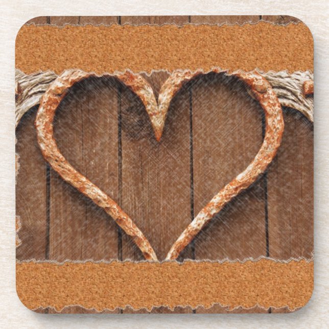 Winged Heart Cork Untersetzer (Vorderseite)