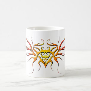 Winged Heart Tribal Design - rot Kaffeetasse