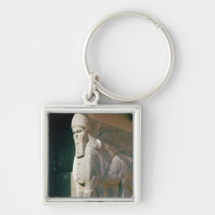 Winged menschlich-köpfiger Stier, Neo-Assyrian Schlüsselanhänger