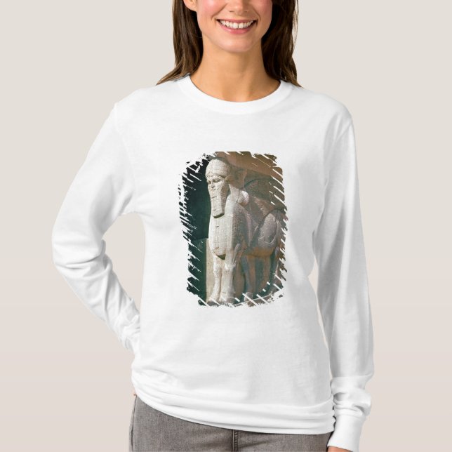 Winged menschlich-köpfiger Stier, Neo-Assyrian T-Shirt (Vorderseite)