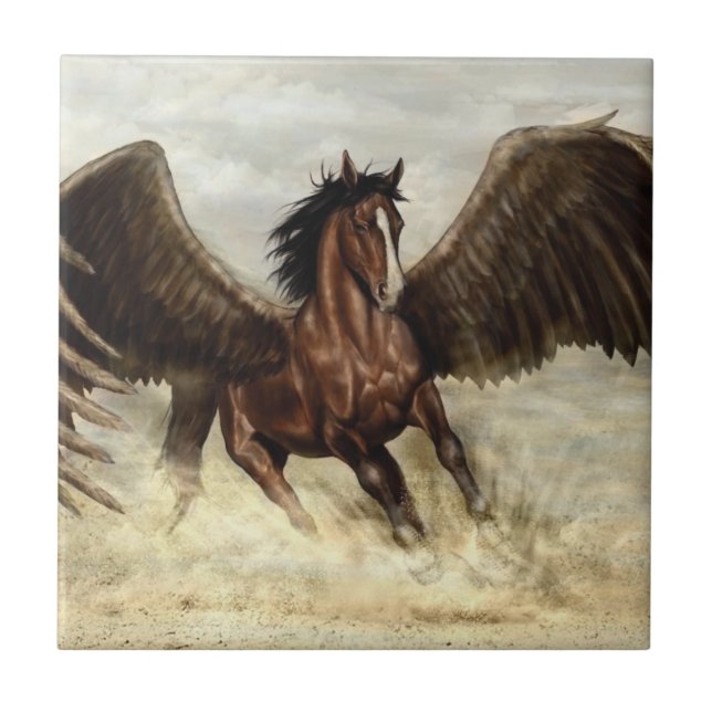 Winged Pegasus Fliese (Vorderseite)