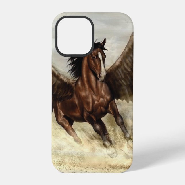 Winged Pegasus iPhone 12 Pro Hülle (Rückseite)
