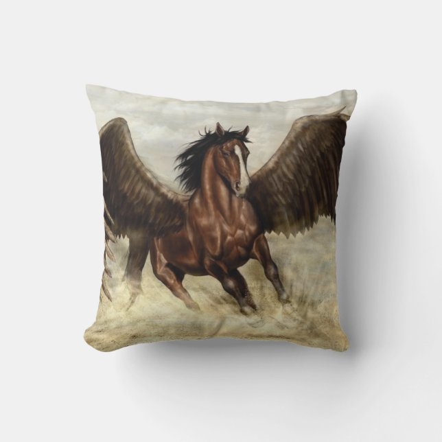 Winged Pegasus Kissen (Vorderseite)
