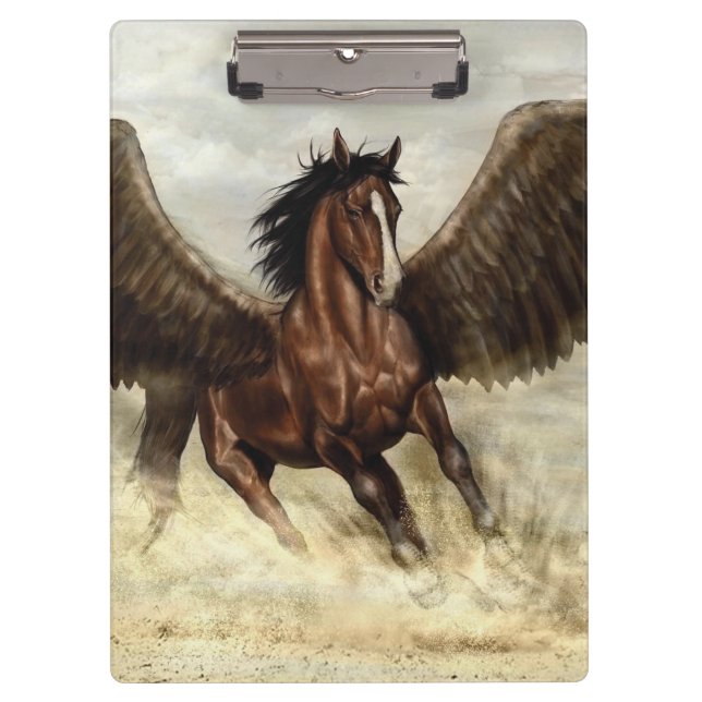 Winged Pegasus Klemmbrett (Vorderseite)