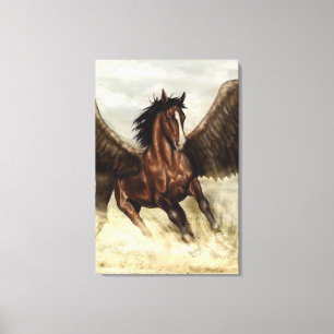 Winged Pegasus Leinwanddruck