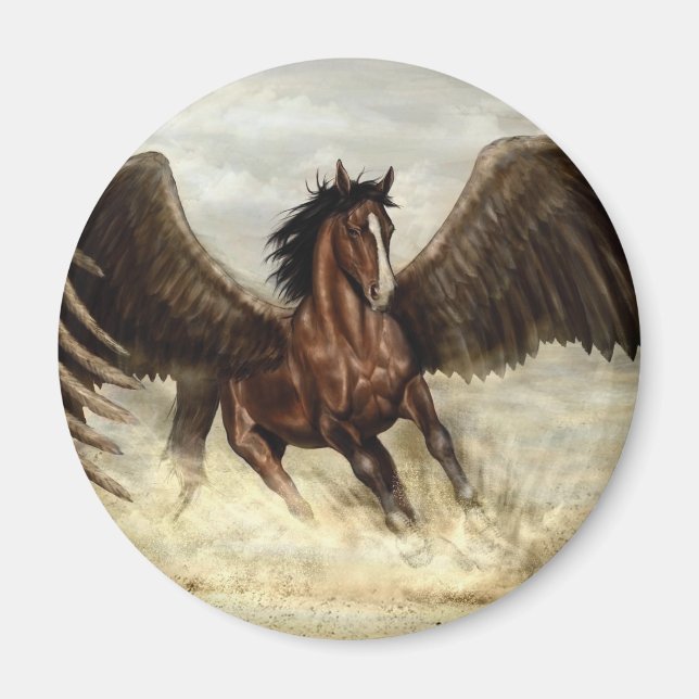 Winged Pegasus Magnet (Vorne)