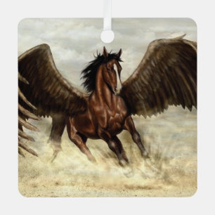 Winged Pegasus Ornament Aus Metall
