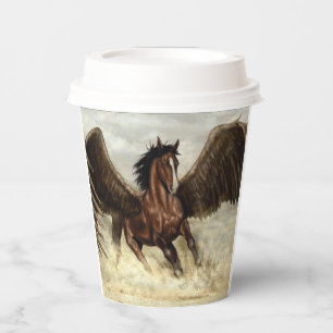 Winged Pegasus Pappbecher