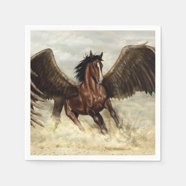 Winged Pegasus   Serviette (Vorderseite)
