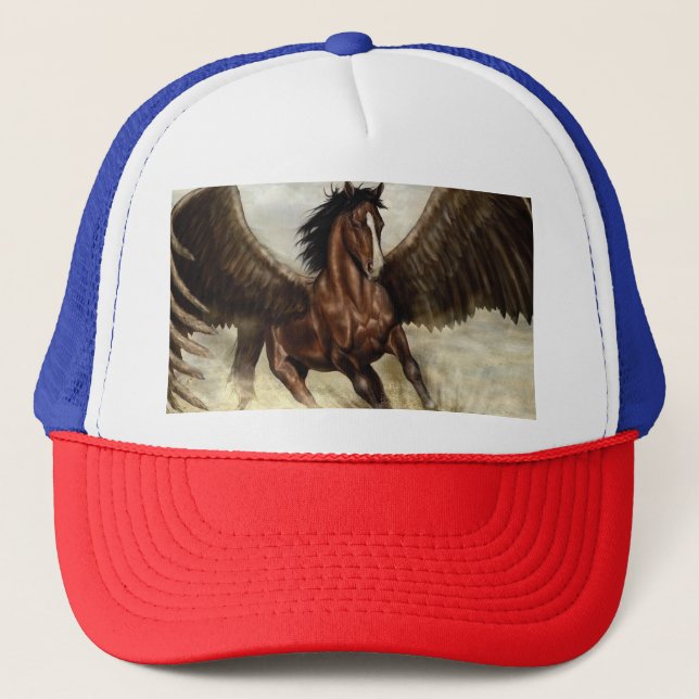 Winged Pegasus Truckerkappe (Vorderseite)