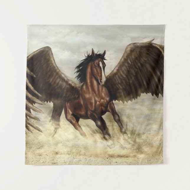 Winged Pegasus   Wandteppich (Vorderseite)
