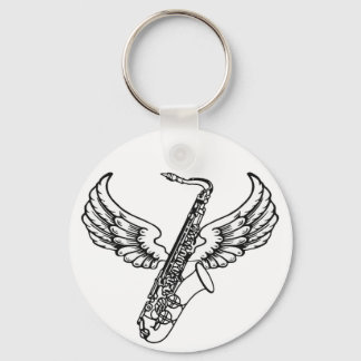 Winged Sax Schlüsselanhänger