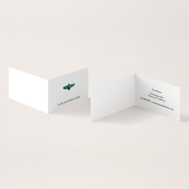 winged Scarabäus Visitenkarten (Innenseite und Außenseite)
