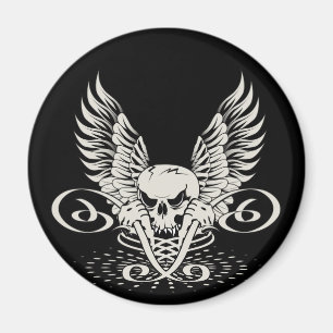 Winged Schädel Magnet