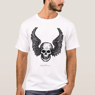 Winged Schädel-T - Shirt