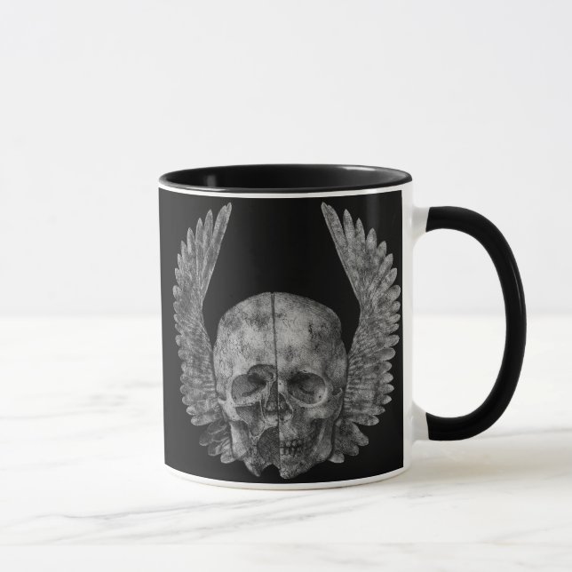 Winged Schädel Tasse (Rechts)