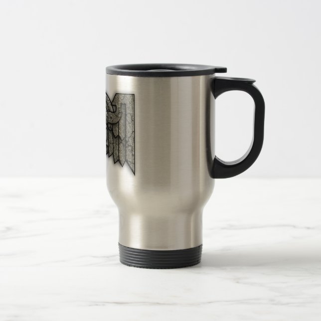 Winged Schädel-Tasse Reisebecher (Rechts)