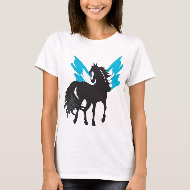 Winged Steed-Kleid T-Shirt (Vorderseite)