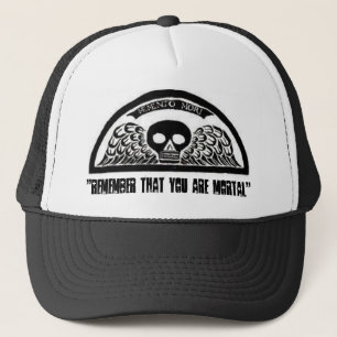 Winged Todesschädel-Friedhofs-Baseball-Hut Truckerkappe