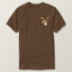 Winged Trommel-Set Besticktes T-Shirt (Design vorne)