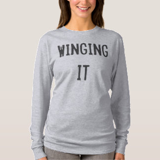 Winging es. Slouchy Sweatshirt-Spitze T-Shirt