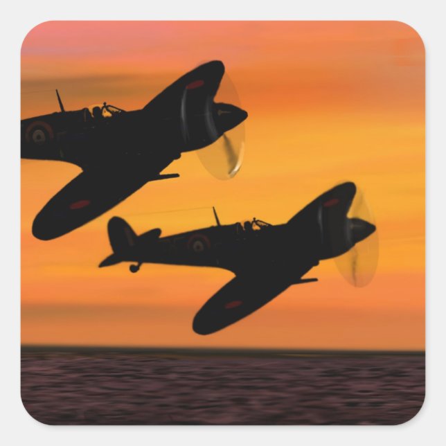 WINGMAN. QUADRATISCHER AUFKLEBER (Vorderseite)