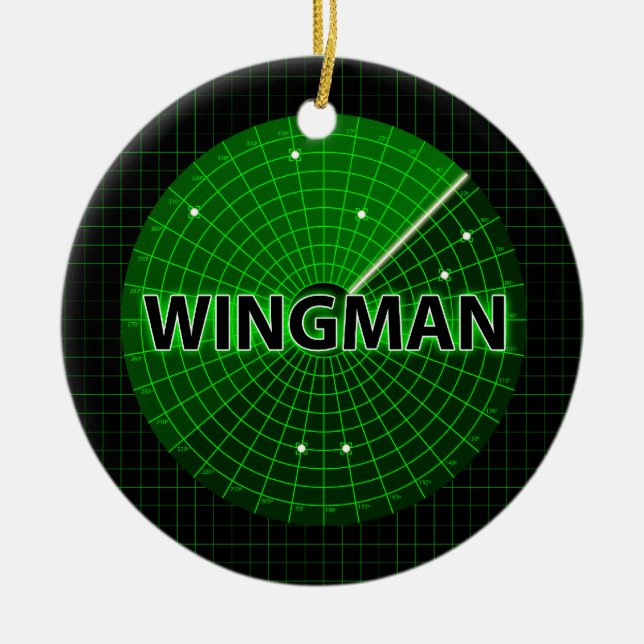 Wingman-Radar-Verzierung Keramikornament (Vorne)