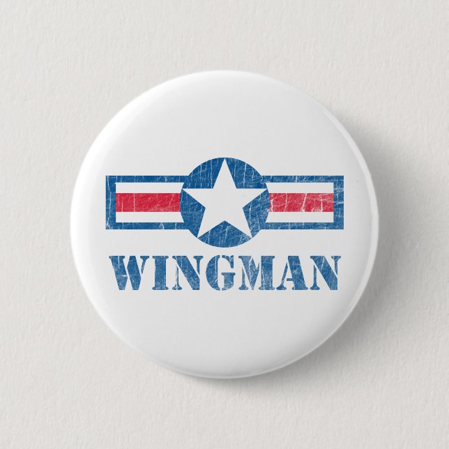 Wingman Vintage Button (Vorderseite)