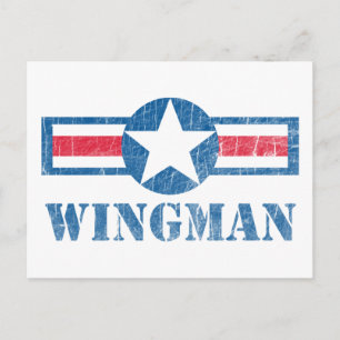 Wingman Vintage Postkarte