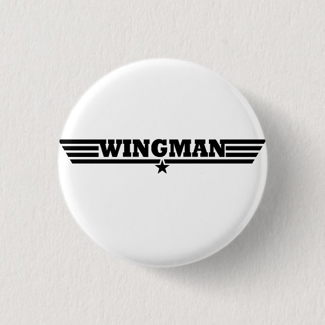 Wingman Wings Logo Button (Vorderseite)
