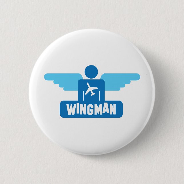 Wingmanpilotentwurf Button (Vorderseite)