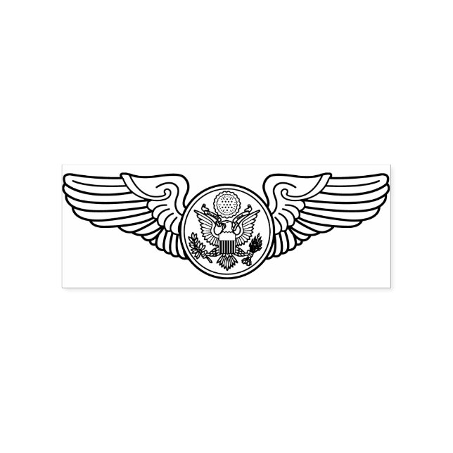 Wings Briefmarke der angeworbenen Militärbesatzung Gummistempel (Prägung)