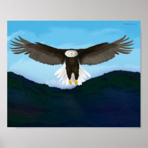 Wings & Fly Eagle Poster verbreiten