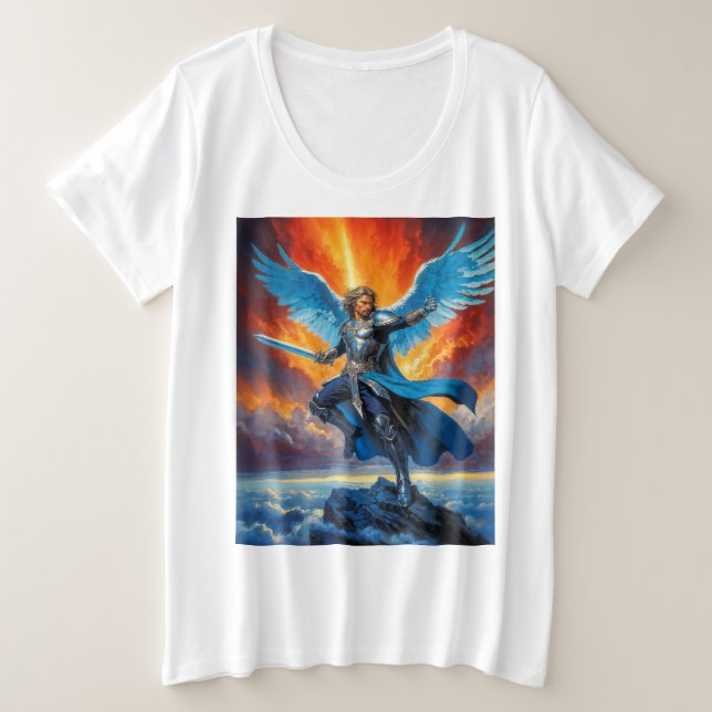 Wings of Glory Große Größe T-Shirt (Design vorne)